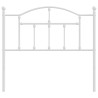 Tête de lit métal blanc 100 cm 
