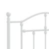 Tête de lit métal blanc 100 cm 