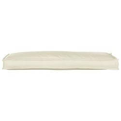 Coussin de palette pour banc Crème 110x40x8 cm Tissu Oxford 
