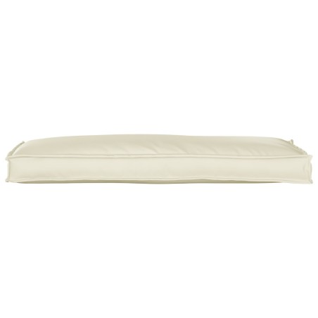 Coussin de palette pour banc Crème 110x40x8 cm Tissu Oxford 