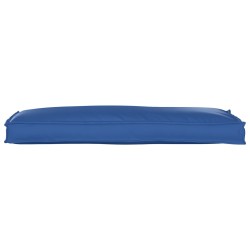 Coussin de palette pour banc bleu royal 110x40x8 cm en tissu Oxford 