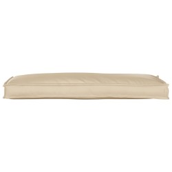 Coussin de palette pour banc beige 110x40x8 cm toile Oxford 