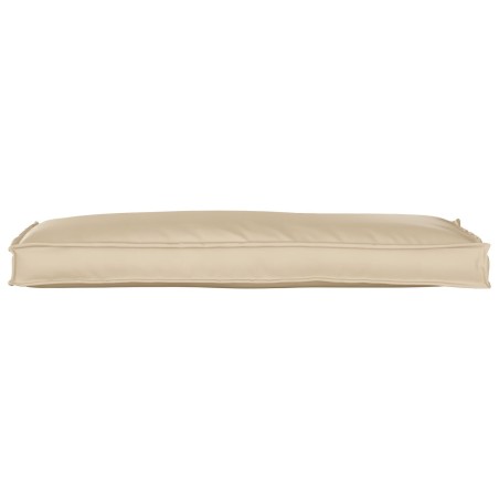 Coussin de palette pour banc beige 110x40x8 cm toile Oxford 