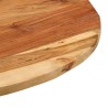 Table d'appoint 60x(42-62) cm Bois massif d'acacia et fonte 