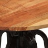 Table d'appoint 60x(42-62) cm Bois massif d'acacia et fonte 