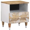 Tables de chevet 2 pcs 40x33x46 cm Bois de manguier solide 