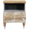 Tables de chevet 2 pcs 40x33x46 cm Bois de manguier solide 