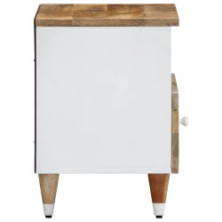 Tables de chevet 2 pcs 40x33x46 cm Bois de manguier solide 