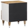 Tables de chevet 2 pcs 40x33x46 cm Bois de manguier solide 