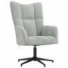 Chaise de relaxation Gris clair Velours 