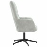 Chaise de relaxation Gris clair Velours 