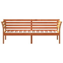 Lit de jour sans matelas cire marron 90x190 cm bois pin massif 