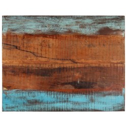 Dessus de table rectangulaire 70x90 cm 25-27 mm Bois récupéré 
