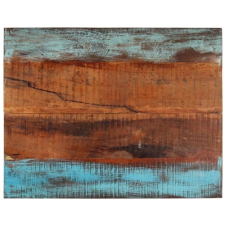 Dessus de table rectangulaire 70x90 cm 25-27 mm Bois récupéré 