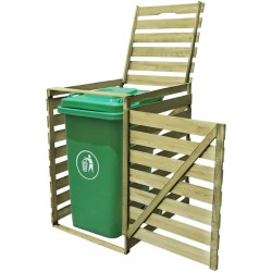 Abri pour poubelle 240 L Bois imprégné 