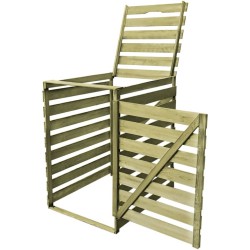 Abri pour poubelle 240 L Bois imprégné 