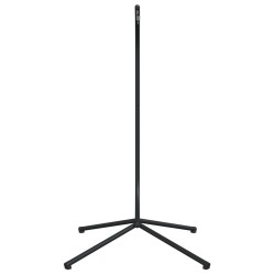 Support de chaise suspendue en forme d'œuf noir acier 