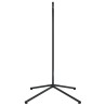 Support de chaise suspendue en forme d'œuf noir acier 