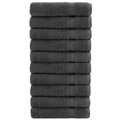 Serviettes de douche de qualité sup. SOLUND 10 pcs anthracite 