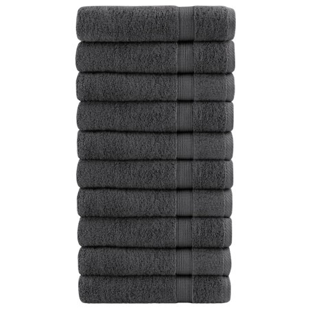 Serviettes de douche de qualité sup. SOLUND 10 pcs anthracite 