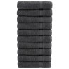 Serviettes de douche de qualité sup. SOLUND 10 pcs anthracite 