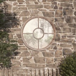 Miroir de jardin Sable 60x4 cm Fer Rond utilisation extérieure 