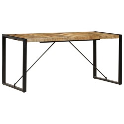 Table à manger 160x80x75 cm bois de manguier massif 