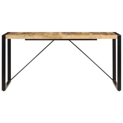 Table à manger 160x80x75 cm bois de manguier massif 