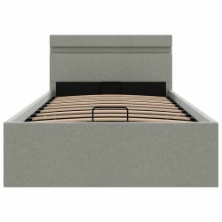 Cadre de lit à rangement hydraulique sans matelas 100x200 cm 