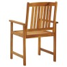 Chaises de jardin avec coussins lot de 4 Bois d'acacia massif 