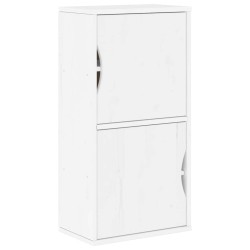 Meubles TV 5 pcs avec rangement ODDA blanc bois de pin massif 