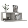 Ensemble de meubles TV 8 pcs Gris béton Bois d'ingénierie 