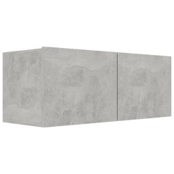 Ensemble de meubles TV 8 pcs Gris béton Bois d'ingénierie 