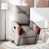 Fauteuil inclinable électrique taupe tissu 