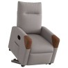 Fauteuil inclinable électrique taupe tissu 