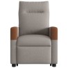 Fauteuil inclinable électrique taupe tissu 