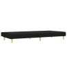 Ensemble de canapés 2 pcs noir tissu 