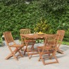 Ensemble à manger de jardin 5 pcs Bois d'acacia solide 