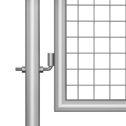 Porte de jardin Acier galvanisé 306x150 cm Argenté 