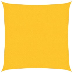 Voile d'ombrage 160 g/m² Jaune 3,6x3,6 m PEHD 