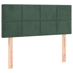 Sommier à lattes de lit et matelas Vert foncé 80x200 cm Velours 