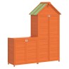 Ensemble de remise à outils de jardin 2 pcs marron pin massif 