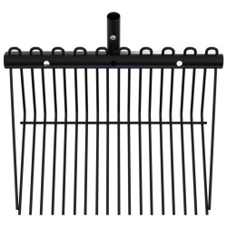 Tête de fourche avec 18 dents noir acier 