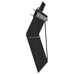 Tête de fourche avec 18 dents noir acier 