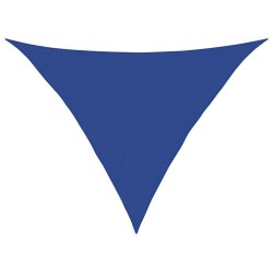 Voile d'ombrage 160 g/m² triangulaire bleu 5x5x6 m PEHD 