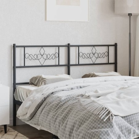 Tête de lit métal noir 160 cm 