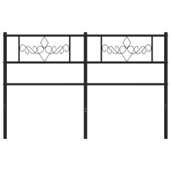 Tête de lit métal noir 160 cm 
