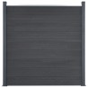 Ensemble de panneaux de clôture gris 180x186 cm WPC 