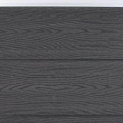 Ensemble de panneaux de clôture gris 180x186 cm WPC 