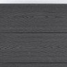 Ensemble de panneaux de clôture gris 180x186 cm WPC 